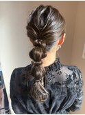 ヘアセット×たまねぎヘア