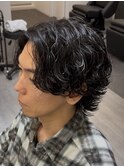 サーフカール/ウルフパーマ/センターパート/名古屋