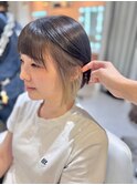 ハイライトカラーホワイトベージュ×インナーカラー8.22