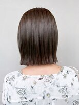 アルバム 銀座(ALBUM GINZA)&nbsp;ボブ顔周りレイヤー暗めカラーミディアムおくれ毛_ba566513