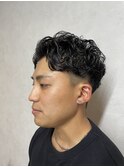 MEN’S HAIR/サーフカール/刈り上げセンターパート/千葉駅