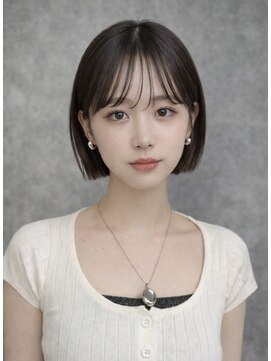 シースルーバングボブ＊