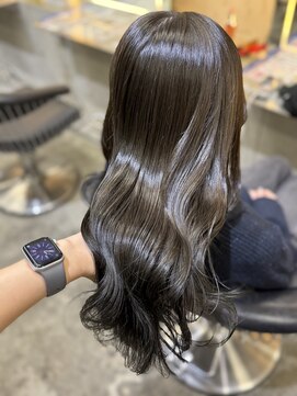 ロンド 表参道店(Lond) ミディアムレイヤーカット/レイヤー/顔周り/韓国/髪質改善