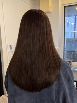 アコロン(acoron) 艶髪ブラウン/ローレイヤー/セミロング