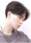 ニュアンスパーマ韓国センターパートフェザーショート
