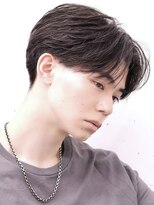 アーリー(Ali'i) ニュアンスパーマ韓国センターパートフェザーショート
