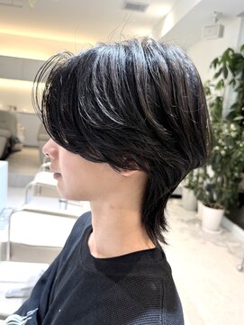 ノラ ウメダ(NORA UMEDA) 韓国ヘアマッシュウルフ×毛流れパーマ
