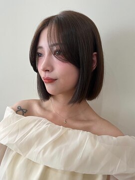 コート 青山(Cote) 美髪大人ボブ内巻きボブまとまるボブ艶グレージュココア
