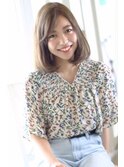 【minim hair×日比】ハイ透明感カラー×ゆるふわワンカール