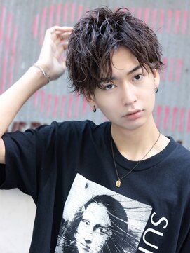 ネイビー(NAVY) センタースパイラルショート