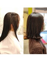 パシフィックダズールバトン(Pacific Dazzle baton)&nbsp;鎖骨レングス外ハネスタイル学生さんおすすめ神戸垂水明石