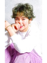 ボントン(BONTON) ハイトーンカラー×パーマ