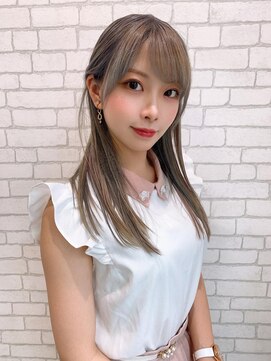 リア(Lia by KENJE) Lia＆汐見悠佑　透明感カラー＆ストレート♪