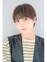 ヘアサロンガリカアオヤマ(hair salon Gallica aoyama)&nbsp;大人ショート似合わせ耳かけショートグレージュカラー<青山>