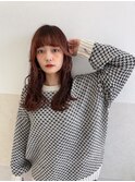 大人可愛い薄めバングくびれヘアヘルシースタイル☆髪質改善