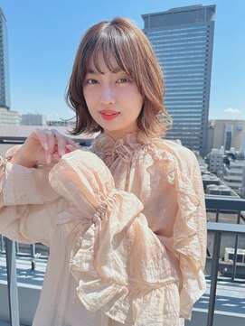 ルービック 梅田茶屋町(Rubik) ニュアンスパーマ/リラックスウェーブ/ミルクティベージュ