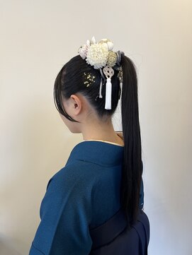 アンジュール 卒業式ヘアアレンジ