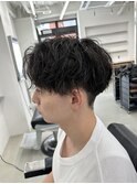 ゆるふわ大人質感波巻きパーマ メンズカット 名古屋