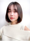 【Say.福岡】韓国風×ボブ×ワンカール×ピンクブラウン×前髪