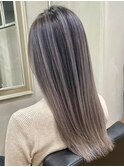 美髪ストレートカット/毛先グラデーション