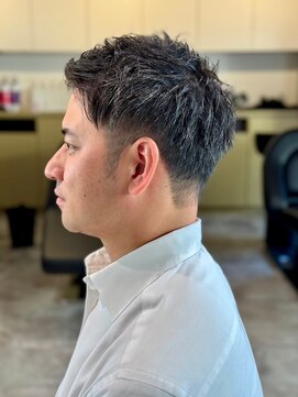 ソイクフ 四条大宮店(SOY-KUFU) 【soy-kufu】MEN'S HAIRアッシュブラックカルマパーマ