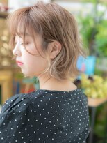 カバーヘア ブリス 北浦和(COVER HAIR bliss) ★ハイトーンカラーくせ毛風ゆるふわボブウルフ20代30代40代★10