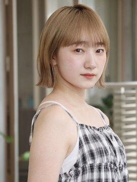 ガーデン オオタカノモリ(garden otakanomori) 大人可愛いレイヤーボブ/簡単スタイリングで外ハネくびれボブ