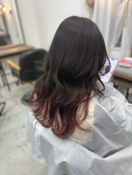 ルピナス 北千住(Lupinus) インナーカラー/れっど