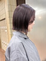 パークレーン アイス イヴェン(park lane ICI yeven)&nbsp;ブリーチなし　ラベンダーピンク　カシス　タッセルボブ/momoka