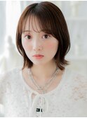 透けバングツヤ髪アースカラーくびレイヤーa上尾20代30代40代