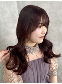 【髪質改善】カシスピンク/艶髪/透明感/トリートメント