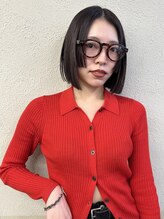 ハル ヘアスタジオ(haRu hair studio) ブルーブラック ワイドバング 美髪のススメ