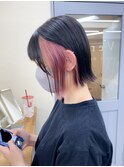 インナーピンクカラー×ボブ◎Yamamoto