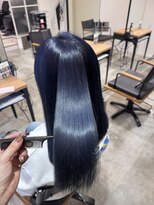 グランデュール 浜松小豆餅店(GRANDEUR)&nbsp;ブリーチあり ブルーカラー