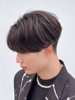 センターパート/ニュアンスパーマ/韓国/フェーザーパーマ/眉毛
