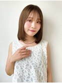大人可愛い内巻きボブ×縮毛矯正髪質改善◎透明感美髪p上尾