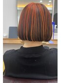 くびレイヤー グレーベージュ 白髪染め 白髪ぼかし 髪質改善