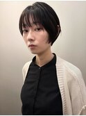 【柏原良亮】ブラック×ニュアンスショート