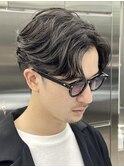 調布メンズパーマニュアンスパーマフェザーパーマセンターパート