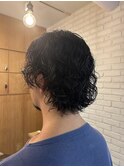 メンズカット/フェザーパーマ/ニュアンスパーマ/フェード/眉毛