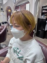 ハピネス 王寺店(Happiness)&nbsp;ナチュラルショート　ウルフレイヤー　ミルクブラウン