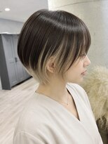 ルーブ トウキョウ(Loob. TOKYO) ダブルカラーミルクティーピンクベージュレイヤーカット韓国