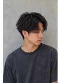 韓国風センターパート×ニュアンスパーマ