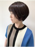 【FOLK】小顔 厚め 短め前髪 ショートボブ ダークアッシュ♪