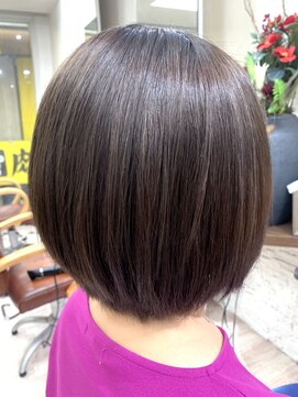 デザイナーズ ファクトリー(Designer's Factory) 縮毛矯正 ブラウンボブ