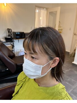 ヌクモリオーガニック(NUKUMORI organic) 縦長シルエットのすっきり外ハネボブ