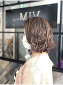 立体感ふわふわボブ×20代30代大人可愛い小顔スタイル