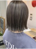 【cuzKLUB】ハイライトシアーグレージュボブ【池袋】