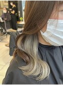ミルクティー×インナーカラー/10代20代30代