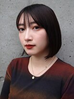 アレンヘアー 函館店(ALLEN hair) シンプルショートボブ/ミニボブ/黒髪ボブ/シースルーバング 